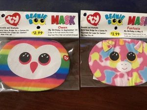 (x2) Ty, Beanie Boo, Máscara, Paquete Variedad, Reutilizable/Lavable, Edades 3+ - Imagen 1 de 4