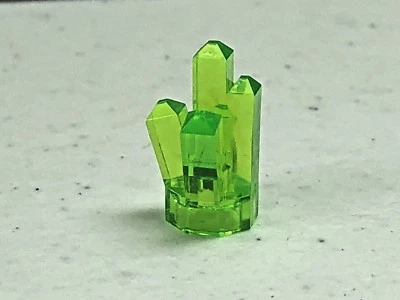 LEGO TRANS VERDE BRILLANTE 1x1 Minifigura Cristal de Roca 5 Puntos Joya Kryptonita 52 Foto 1 de 4