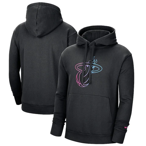 Miami Heat Nike City Edition Essential Club Logo Hoodie Sweatshirt Men's NBA NWT Cover