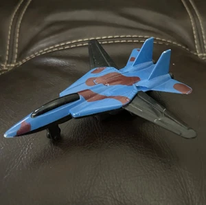 Selten! Vintage Tootsie Spielzeug Metall USA Flugzeug rot, blau, schwarz verstellbar Wi F-14 - Bild 1 von 3