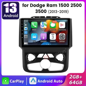 64G Android 14 For 2014-18 Dodge Ram 1500 2500 3500 Carplay Car Stereo Radio GPS - Picture 1 of 18