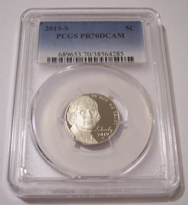 2019 S Jefferson Nickel Proof PR70 DCAM PCGS - Image 1 of 2