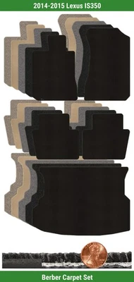 Juego de alfombrillas bereber personalizadas Lloyd para Lexus IS350 2014-2015 (5 piezas) #VNO Foto 1 de 4