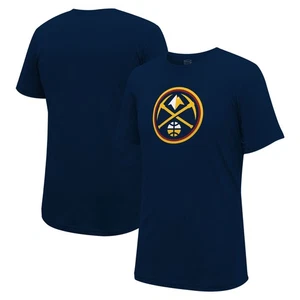 Unisex Stadium Essentials Navy Denver Nuggets Primary Logo T-Shirt - Picture 1 of 3