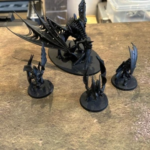 Flesh Eater Courts - Terrorgheist + 3x Vargheist - AOS Warhammer - Picture 1 of 1