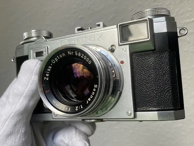 Contax IIa Black Dial + Sonnar 50/2 – Sammlerstück, kleiner Defekt, Black-Dial - Bild 1 von 4