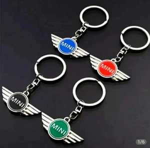 New Blue, Red Or Black Key Chain For Mini Cooper Vehicle - Picture 1 of 4