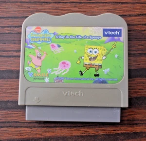 VTech V.Smile Game Cartridge SpongeBob SquarePants A Day in the Life of a Sponge - Picture 1 of 2