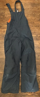 Lands' End Youth Kids Ski Snow Bibs Pants Navy Blue Size 10  Repaired *Read - Image 1 of 4