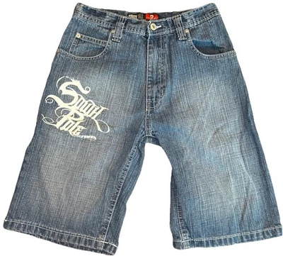 Pantalones Cortos De Colección SouthPole Niños Talla 14 Sueltos Desteñidos Rojo Etiqueta Pantalones Cortos Patinador Hip Hop Y2K Foto 1 de 4