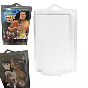 WWF WWE Mattel Retro (x5 Estuches de Pantalla) Plástico FD Protectores figura hasbro - Imagen 1 de 6