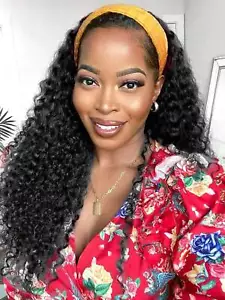 Variety Girl 250% Density Glueless Headband Wig Body Wave Brazilian Remy 28-34 - Picture 1 of 39