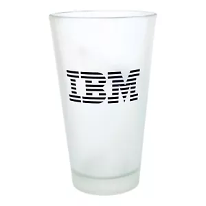 IBM Computers Airport Innovation Accelerator Advertising Frosted Glass Cooler - Picture 1 of 4