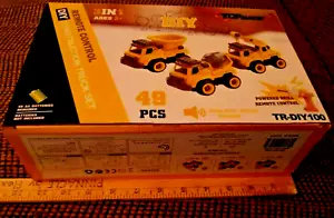 Construction Toy Trucks-Sealed-New-By Top Race-3in1 Set-RC/Power Drill Included - Picture 1 of 6