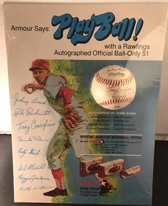 Tony Conigliaro Facsimile signed Ball unopened display package Ex Beauty 10 X 13 - Picture 1 of 5