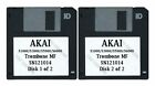 Akai S1000 / S5000 Set Of Two Floppy Disks Trombone Mf Sn121014