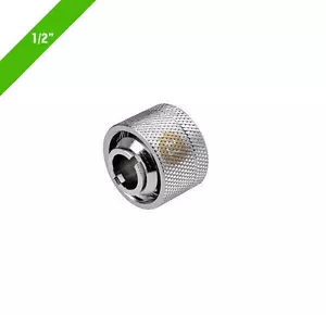 Thermaltake CL-W030-CA00SL-A Pacific 1/2in ID x 3/4in OD Compression � Chrome - Picture 1 of 1