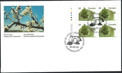 🍁Canada #1369 ULpb    "SHAGBARK HICKORY TREE "  Brand New 1994 First Day Cover - Image 1 of 2