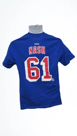 New-New York Rangers #61 Rick Nash Youth Size L 14/16 Blue Shirt Cover