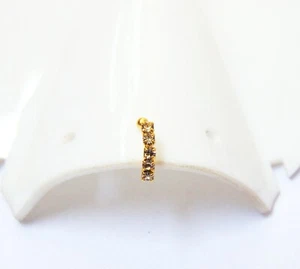 Indian Wedding Nose Ring 18K Gold Plated Nath Mother's Gift Nose Pin Jewelry    - Picture 1 of 4