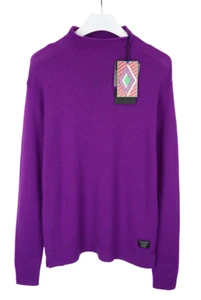 SCOTCH & SODA Jumper Men's LARGE Wool Pullover Knitted Stretchy Purple - Picture 1 of 8