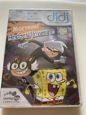 Nicktoons Android Invasion LeapFrog Didj Game Math Facts Grade 2nd-4th Ages 7-10 - Image 1 of 4