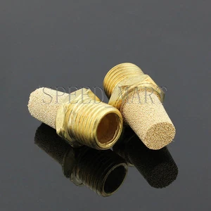 2 piezas silenciador de válvula neumático de latón de bronce sinterizado 1/4 BSPT BSL-02 - Imagen 1 de 1