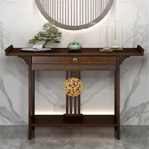 High Polish Narrow Console Table Hallway Table Entry Decor With Storage Drawer - Picture 1 of 14