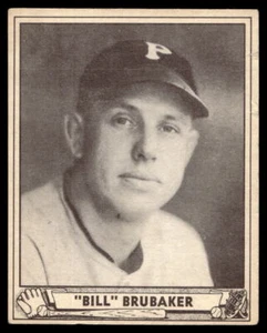 1940 Play Ball #166 Bill Brubaker RC Pittsburgh Pirates ¡EXCELENTE Preguerra! - Imagen 1 de 2