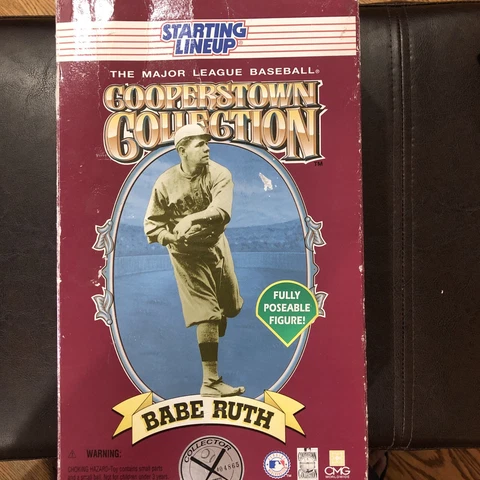 Starting Line Cooperstown Collection Babe Ruth Fully Poseable Figure New in Box Cover
