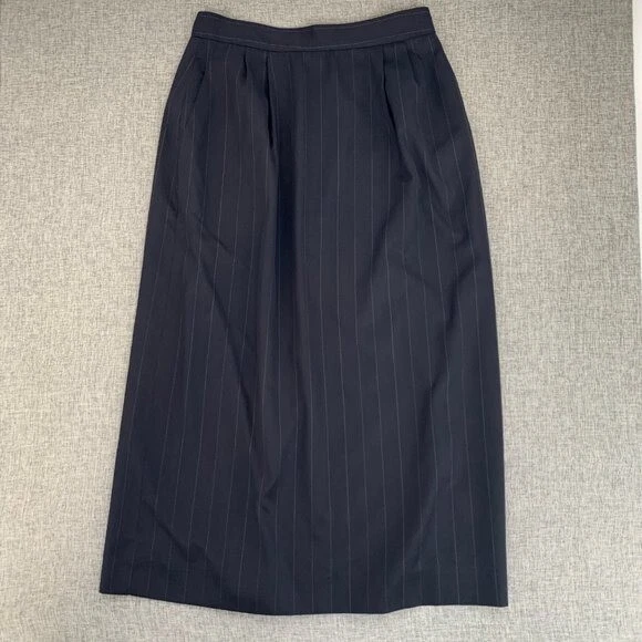 Falda de Vestido Largo Austin Reed by Regent Street Vintage Azul Marino Talla 12. Foto 1 de 4