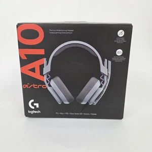 Logitech Astro A10 Gen 2 Wired Over-Ear Cross-Platform Gaming Headset - Grey - Picture 1 of 12