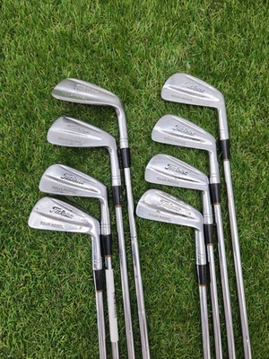 1987 TITLEIST TOUR MODEL IRON SET 2-8,PW STIFF TT DYNAGOLD S300 FAIR - Image 1 of 4