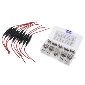 72-teiliges Set Mit Flinken Glassicherungen, 6 X 30 Mm, + 16 AWG-Draht, - Picture 1 of 7