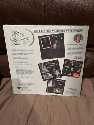 Creative Memories 12x12 Black Scrapbook Pages RCM-12BL 15 Sheets/30 Pages NIP - Image 1 of 4