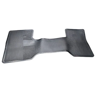 Front Floor Rubber Throw Mat Black w/Ford Oval 1965-96 Ford Truck D8TZ-8113086-A - Image 1 of 3