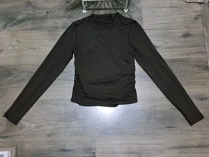 Vuori braunes Langarm bauchfreies Oberteil Gr. M - Bild 1 von 4