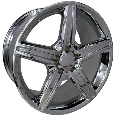 18" Chrome Wheels Rims Fit Mercedes Benz C E CL CLK CLS S SL SLK 55 63 AMG 550 - Image 1 of 4