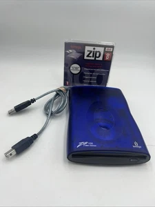 Z100USBS Iomega Zip 100 USB Powered External Drive Tested Working w/ cable, disk - Photo 1/7