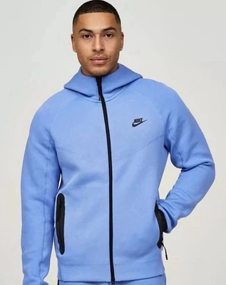 $145 Nike Tech Fleece Windrunner Full Zip Hoodie Polar Blue FB7921 450 Size XXL - Image 1 of 4