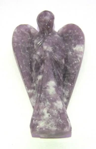 Lepidolite Guardian Angel Crystal Healing Reiki Feng Shui Wellness Gemstone Gift - Bild 1 von 2
