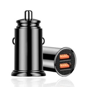 2 szt. Ładowarka samochodowa QC PPS Szybkie ładowanie Samochód Podwójne USB + adapter ładowania USB 30W - Zdjęcie 1 z 9