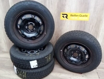 4x Winterräder 14 Zoll VW Polo VI 2G AW | LK 5x100 Stahlfelgen - Bild 1 von 4