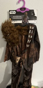 Deluxe Chewbacca Costume Boys Girls MEDIUM 4-6  Fur Mask Star Wars NWT Rubies - Picture 1 of 4
