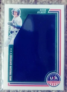 Materiales jumbo estrellas y rayas de béisbol de Estados Unidos 2022 #10 Drew Gilbert/150 - Imagen 1 de 3