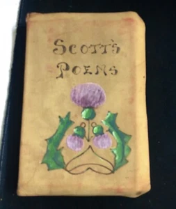 Poetic Works by Sir Walter Scott / With Life Story / Soft, Suede Leather - Picture 1 of 6