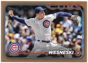 2024 Topps Series 1 - Hayden Wesneski #337 Gold Parallel 1197/2024 Chicago Cubs - Picture 1 of 2