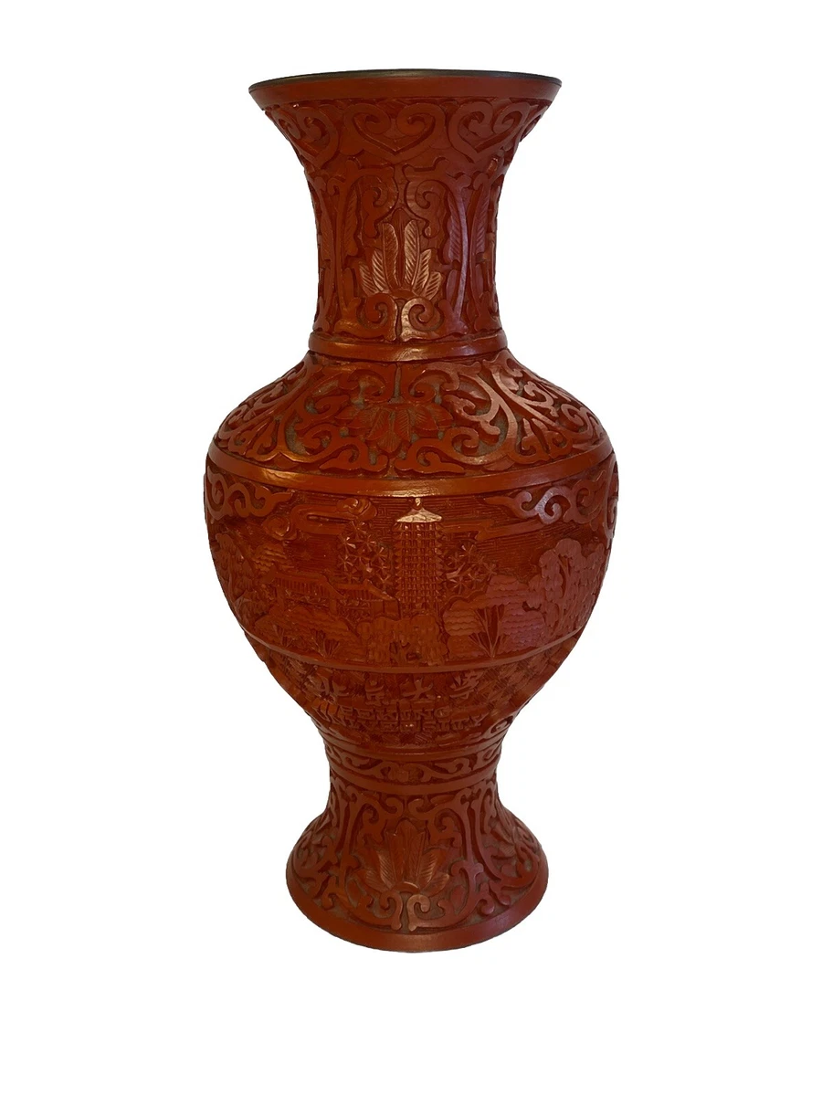 铜红中国古董花瓶| eBay