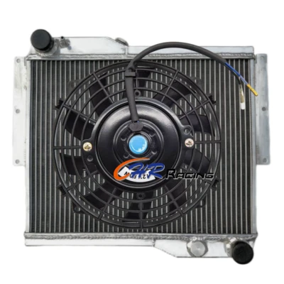 Radiador de aluminio + ventilador para MG MGB GT V8 15G 3,5 L MT 1973 1974 1975 1976 Foto 1 de 4