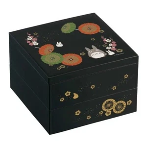 My Neighbor Totoro 2 Niveles Bento Caja Tradicional Japonesa Laca Ware - Imagen 1 de 1